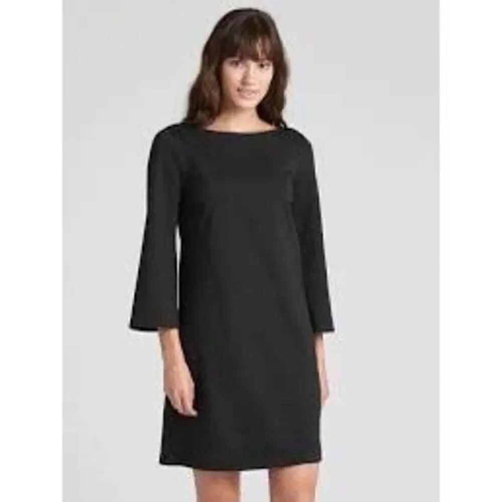 NWT Gap Three-Quarter Sleeve Shift Dress in Ponte Size S